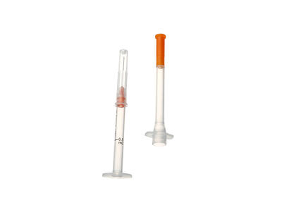 Self-destructing vaccine syringe